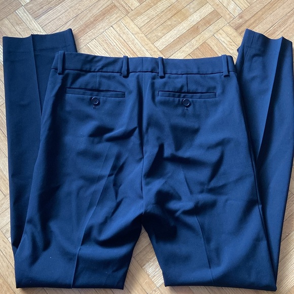 THEORY Womens Straight Fit Trousers Super Slim Solid Black Size US 6 - Picture 7 of 13